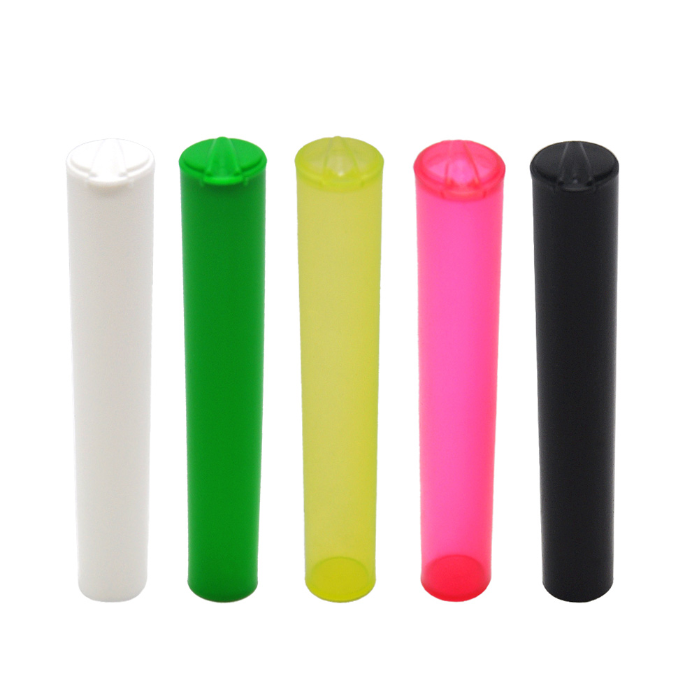 5pc/lot 116 MM Pop Top Tube Vial Waterproof Airtight Smell Proof Odor Sealing Herb/Spice Container Storage Case Color Random