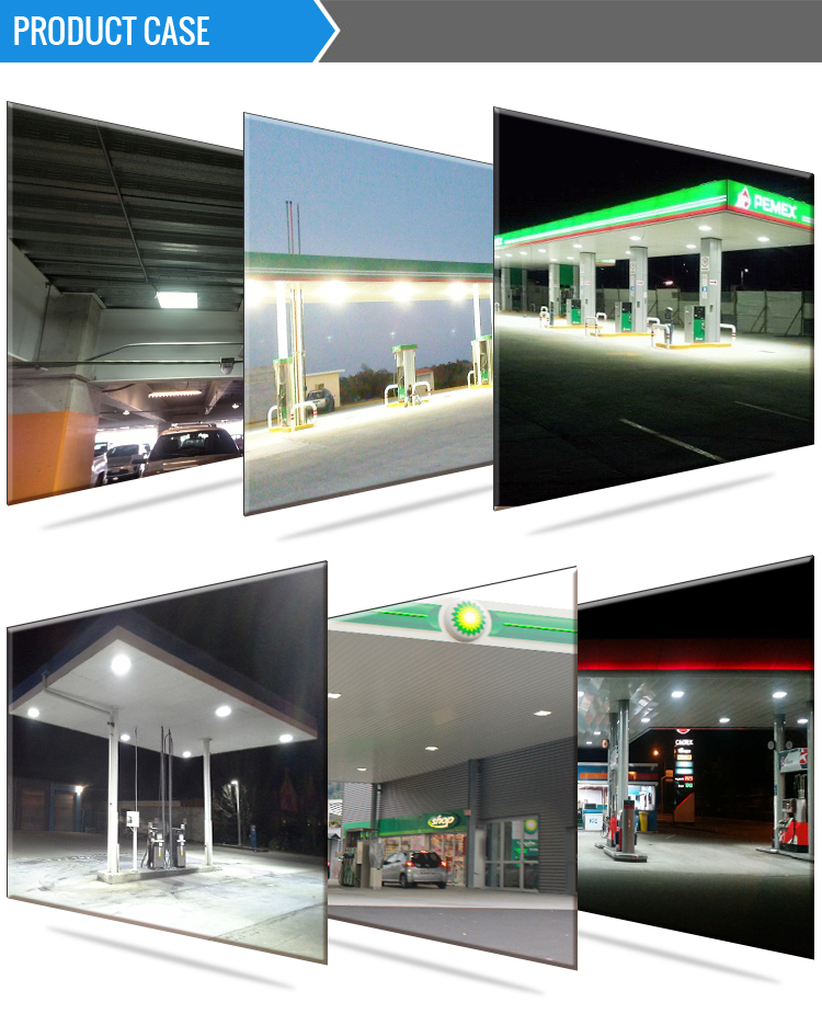 40W LED Linear Tube Light for Service Station Aluminum Alloy Lamp Body IP65 & IP66 Rating Ceiling Install Style