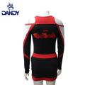 Pasadyang Metallic Fabric Youth Cheerleader Dress