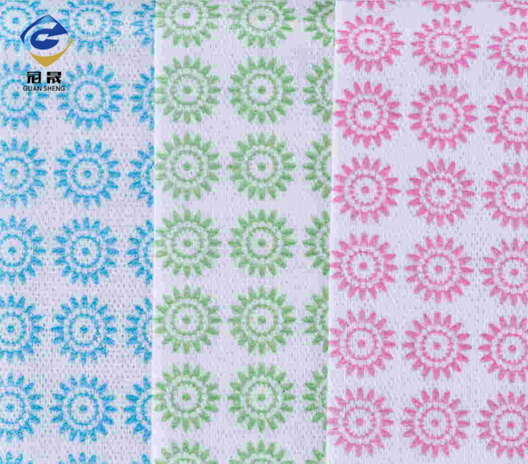 China Spunlace Nonwoven Factory High Quality Printed Dry Wipes Kitchen Cleaning Wipes Customized