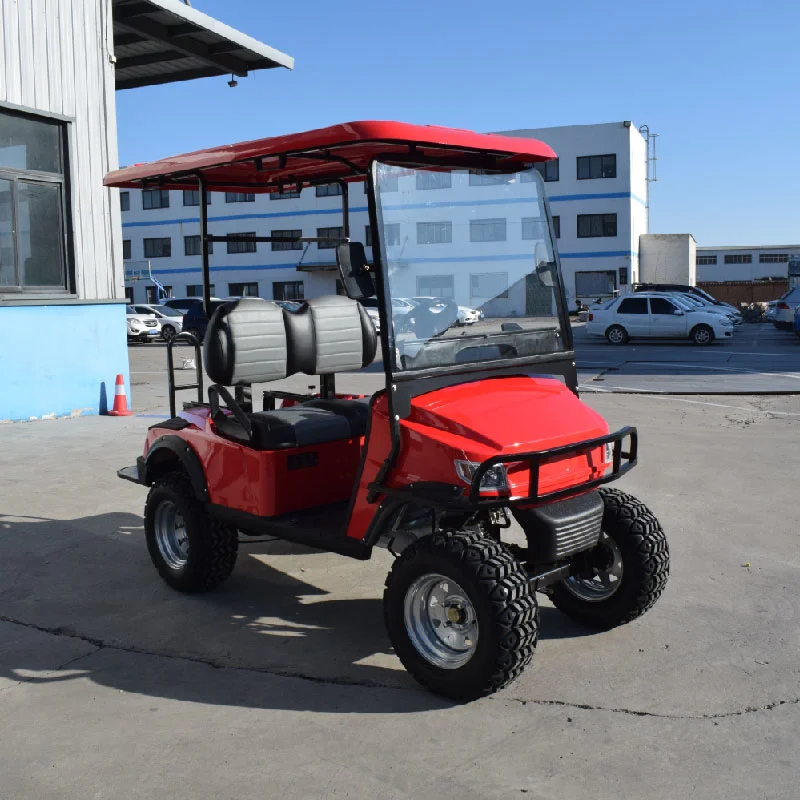 Hot Sale High Quality Yellow 2 Seats Electric Battery Golf Cart for Resort with Ce and SGS Certification