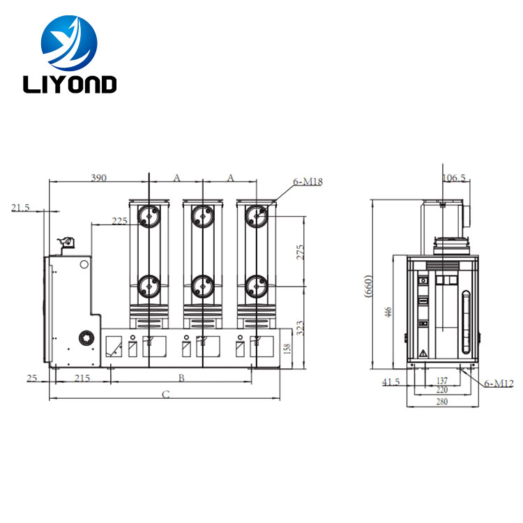 VSG/C-12KV Lateral Type Indoor Vacuum Circuit Breaker 12KV