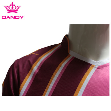 Pink sublimated soccer top