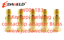 Kemppi welding contact tip adapter Brass W006183
