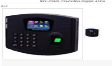 World Popular Fingerprint Time Table Clock