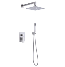 Embedded brass shower faucet