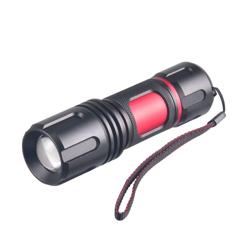 Ultra bright convoy L2 LED flashlight red aluminum 18650 or AAA zoom portable 1200 lumens xml2 led flashlight