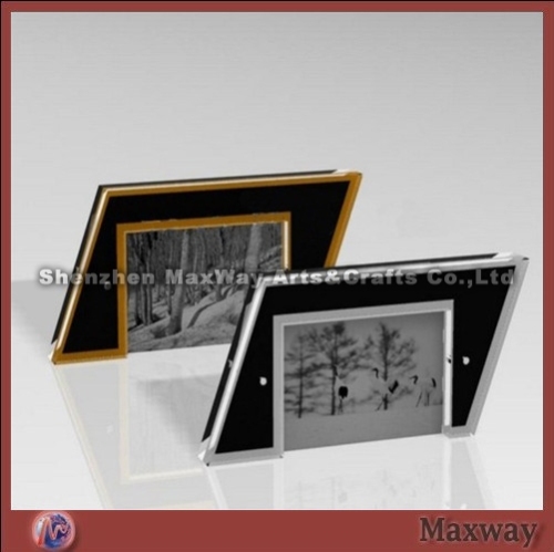 Equisite Modern High Transparency Parallelogram Acrylic/PMMA Picture/Photo/Card Holder/Frame/Stand