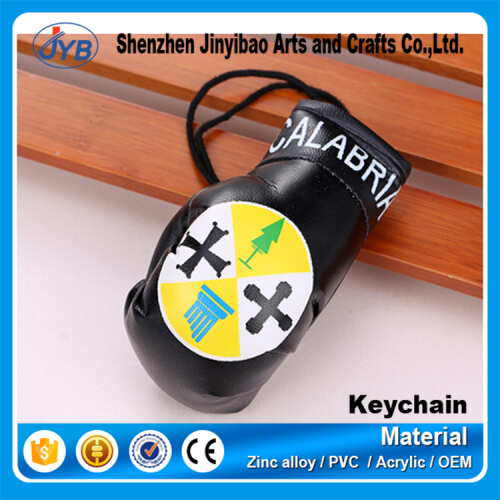 Wholesale cheap custom printing Calabria boxing glove souvenir keychains