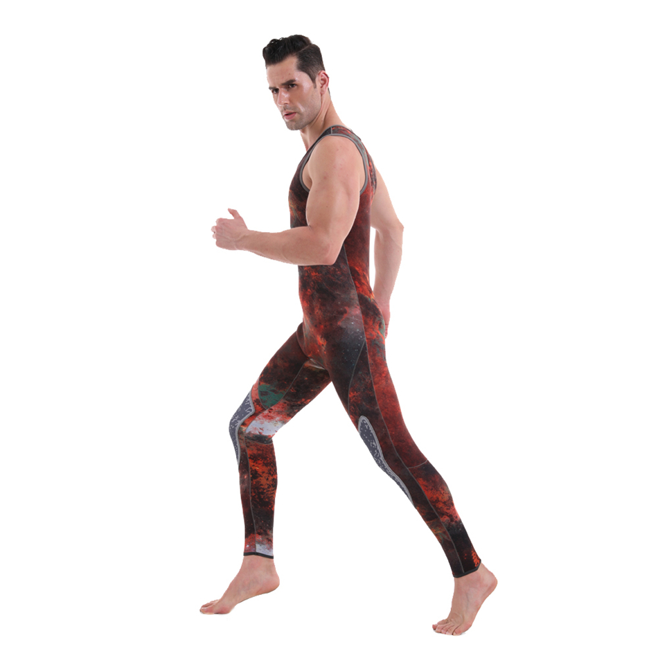 Traje de neopreno de 3/2 mm Long John Wetsuit para hombres