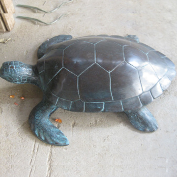 metal casting bronze brass sea turtle sculpture for outdoor decoration