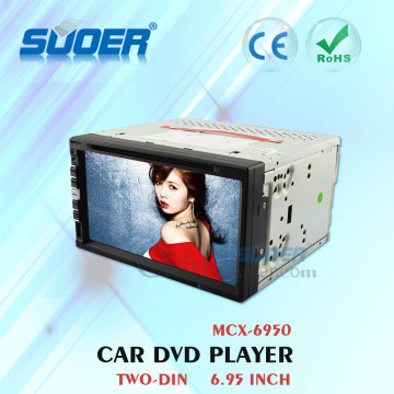 6.95 Inch 2 Din DVD Player Universal Car DVD Player with Bluetooth Car DVD/MP3/ MP4 Player with USB/SD