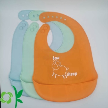 Easily Clean Silicone Soft Comfortable Feeding Bib