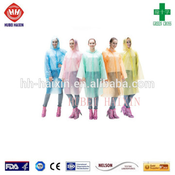 High quality Promotional disposable pe poncho useful rain coat