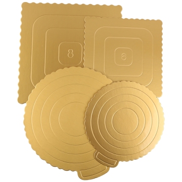 White Cake Board Rounds - Drum Cake Base Boards (6, 8, 10 & 12-Inch)