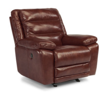 Cow leather red leather recliner Sofas-YR0166-1r