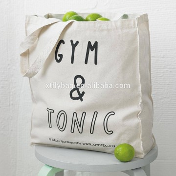 plain cotton canvas shopping bag blank (FLY-EL0020)