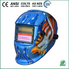 WH0413 Blue Welding Helmets with Eagle Decal