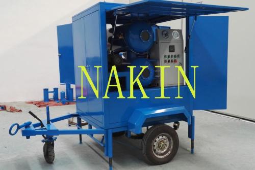 Mobile type vacuum insulating oil purifier, oil purification machine