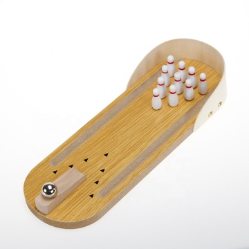 Wooden Mini Desktop Bowling Game: An Engaging Kids' Learning and Educational Toy
