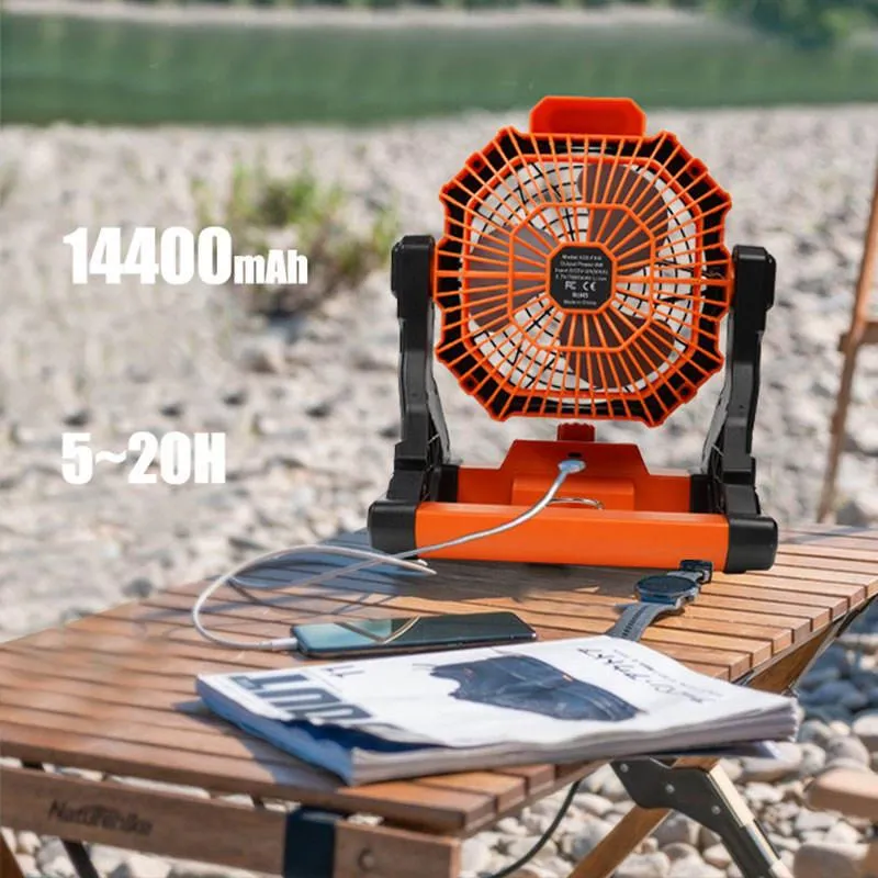 LED Light Stand and Battery Portable Minirechargeable Charging Camping Solar Floor Fan