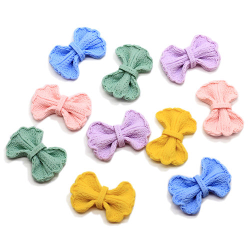 I più caldi colorati ciondoli in resina Bowknot Decorazione fai da te Artigianato Ragazze Accessori per ornamenti a forcina Accessori per gioielli per bambini Negozio di abbellimento