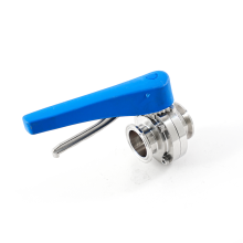 Sanitary duck bill quick installation butterfly valve