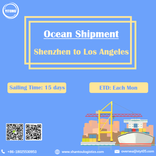 Ocean Sea Freight from Shenzhen to Los Angeles