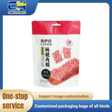 Premium Meat Roll Packaging with Zipper Closure