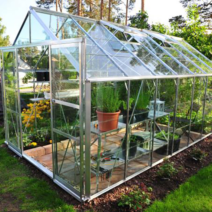 Small Glass Garden Greenhouse for Family