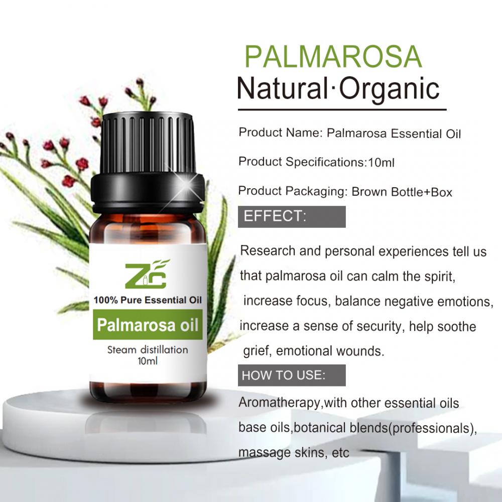 น้ำมันน้ำหอมเกรดการรักษาระดับ 10ml Palmarosa