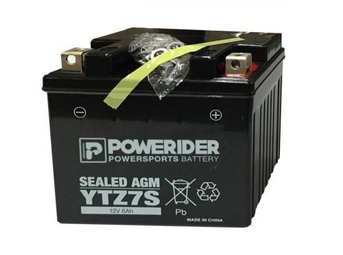 Batterie de moto 12V6AH YTZ7S Batterie d&#39;acide de plomb scellé