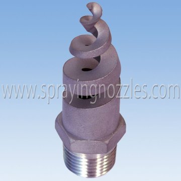 Wet desulfurisation spiral jet nozzle