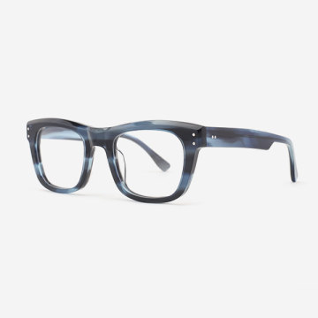 Square Bevel edging Acetate Unisex Optical Frames