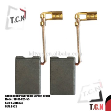 BK25 free dewalt tools angle grinder parts electric brush, carbon brush china