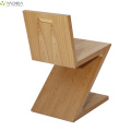 Rietveld Natural Zig Zag ხის სასადილო სკამი