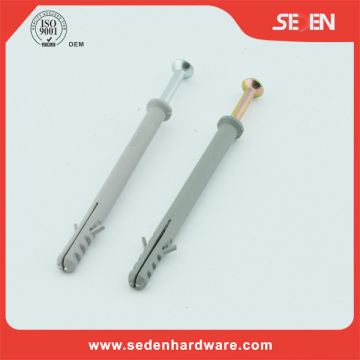 OEM service nylon frame fixing wing wall anchor with screw