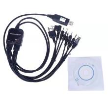 8-in-1 USB Programming Cable for Multiple Brand Two Way Radios