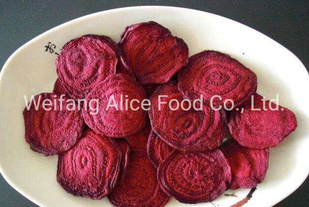 China Wholesale Healthy Fried Vegetable Snacks Low Calories Crispy Vf Beet Root