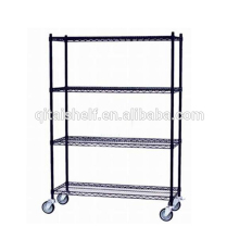 NSF & ISO zinc and black coated wire shelving