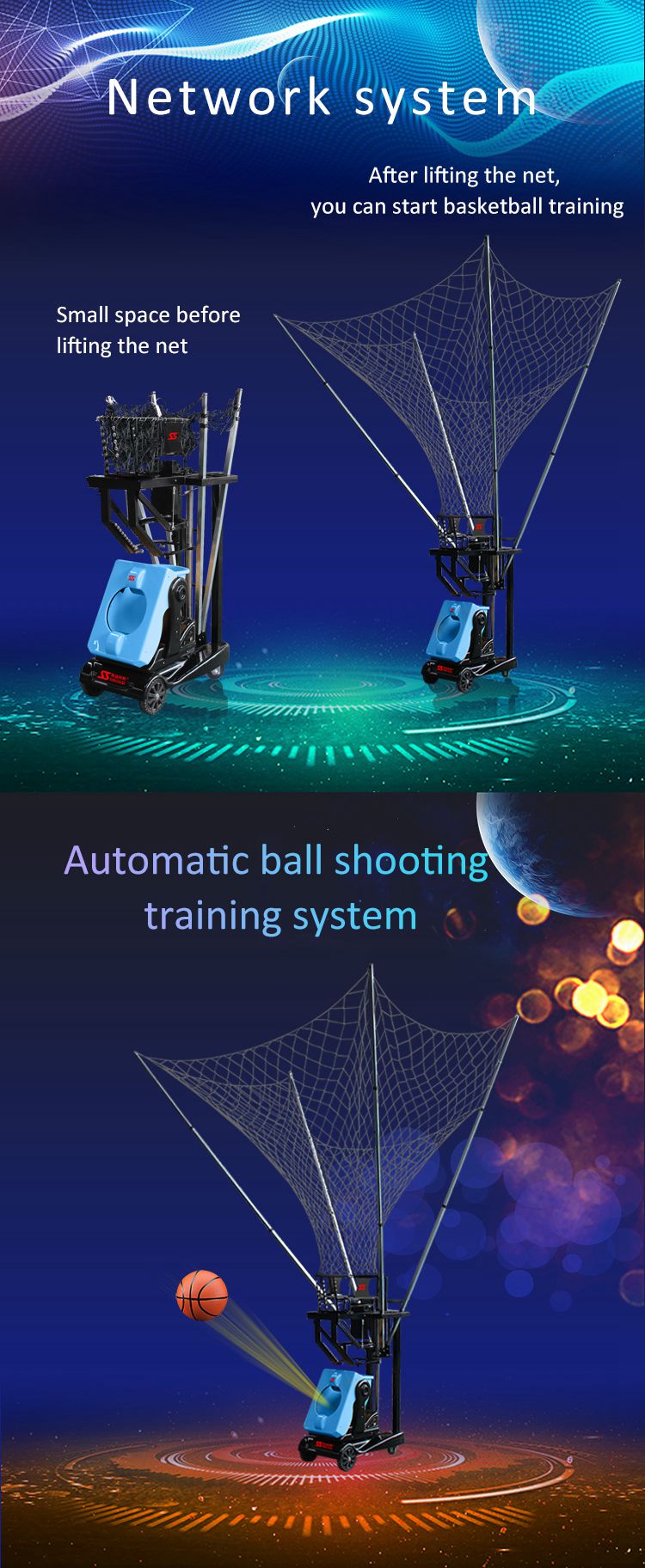 Best basketball machines proper arc shooting from factory
