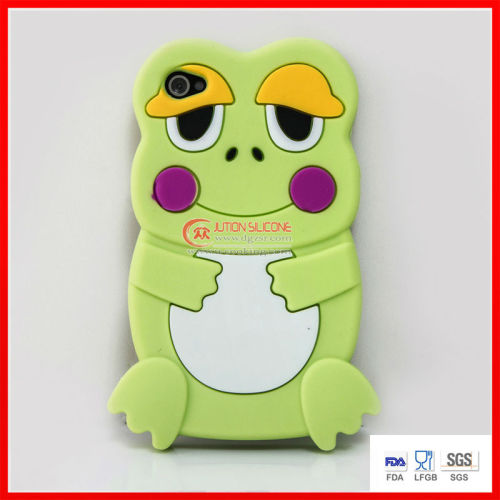 frog shape silicone phone cases