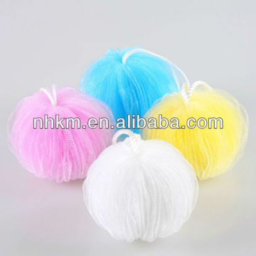 Wholesales-bath flowers ball mesh bath sponge bath ball