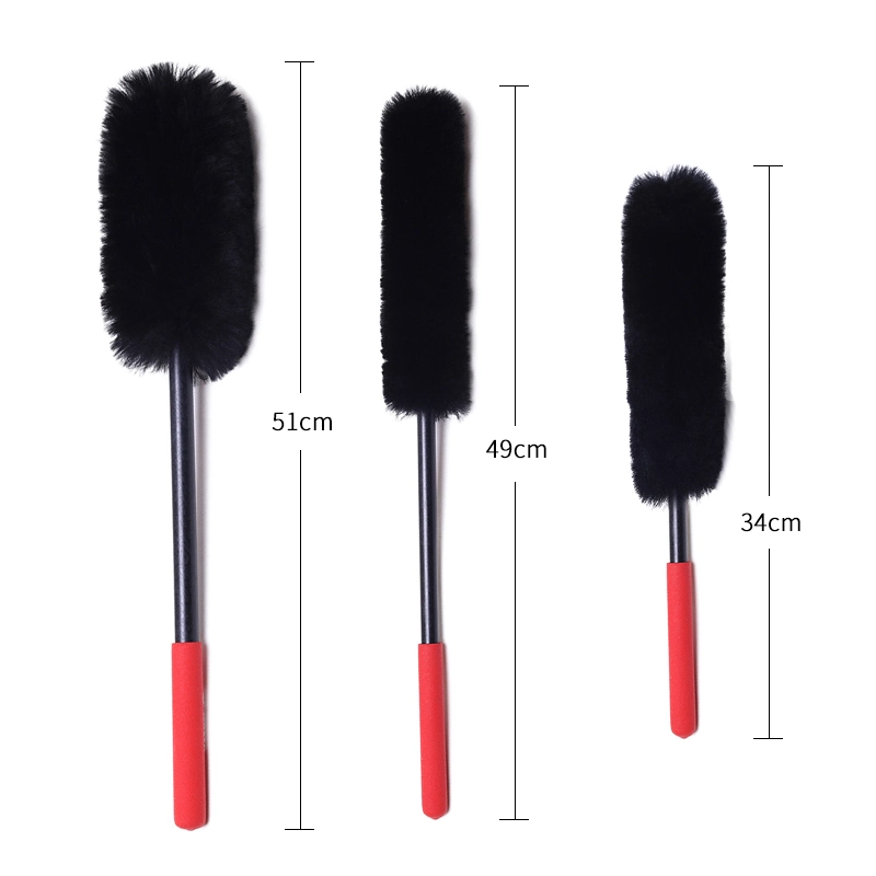 Lambs Wool Wheel Cleaning Brushes Set