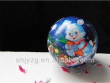 Egg shaped festival promotion tin box