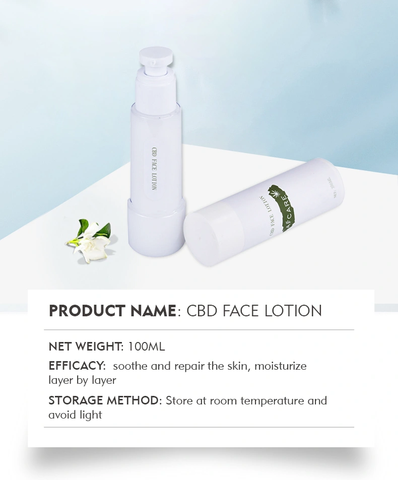 OEM Cbd Face Relieve Physical Pain Moisturizer Anti Freckle Whitening Element Facial Cream Cbd Face Cream Lotion