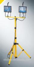 500W TWIN HEAD TELESCOPIC HALOGEN FLOODLIGHT WORK SITE FLOOD LIGHT TRIPOD STAND