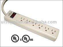 6 outlet UL/CUL surge suppressor/surge protector/power strip(06-PT6685S) 90Joules Surge