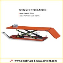 TC500 Motocycle Scissor Lift Tabe