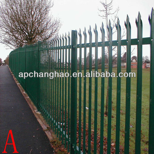 Steel european palisade fencing